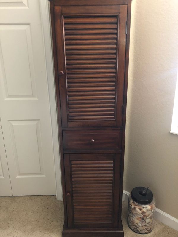Pier 1 Imports Plantation Mahogany Brown Slim Cabinet For Sale In Venice Fl Offerup