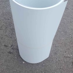 White Aluminum Trim Coils Quad Osi White Caulk