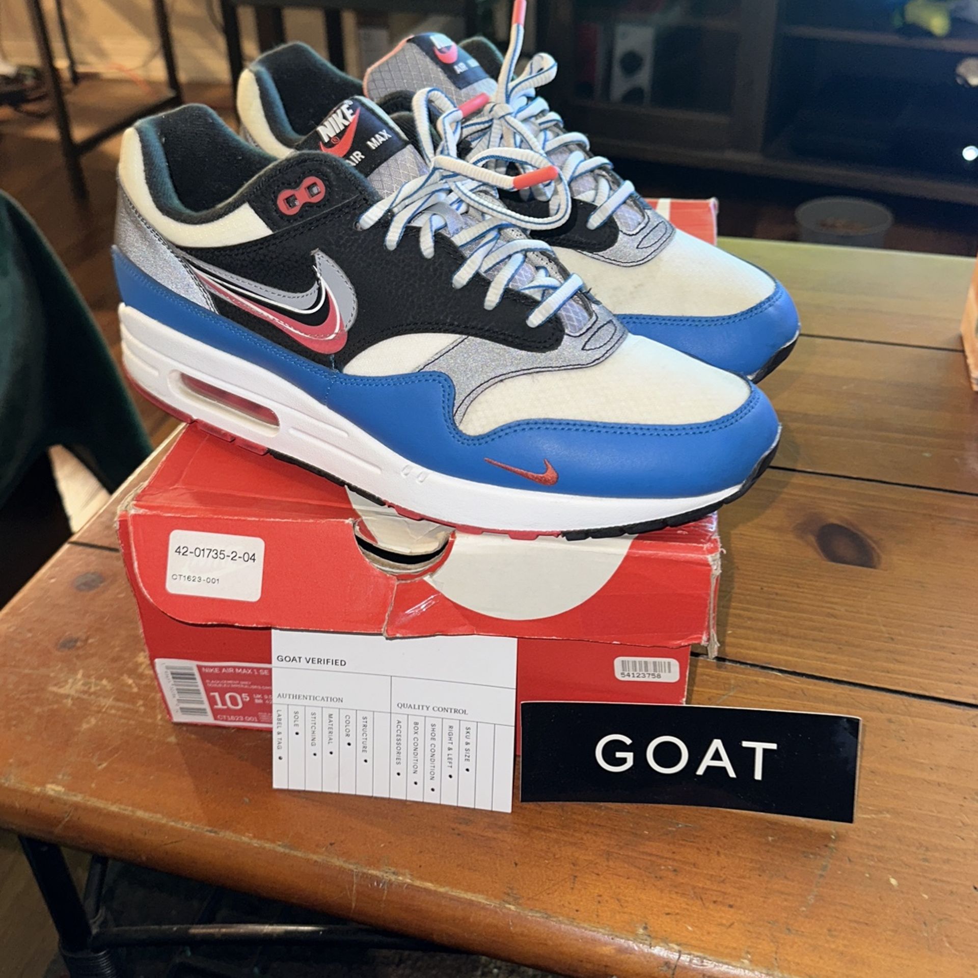 Nike Air Max 1 SE TIME CAPSULE. SIZE 10.5