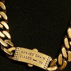 Monaco 22” 10k Gold Diamond Cut solid chain