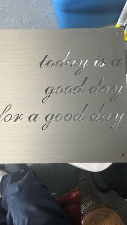 Metal decorative wall sign