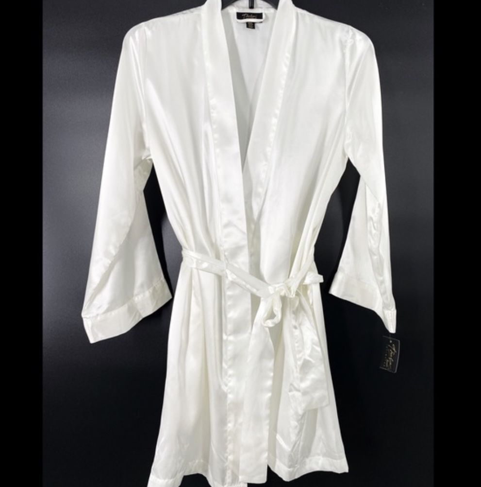 White Soft Polyester Robe 