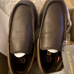 New 5.11 Tactical Mens Pursuit Slip On Leather Dark Brown Men's Size 5 Women's 7