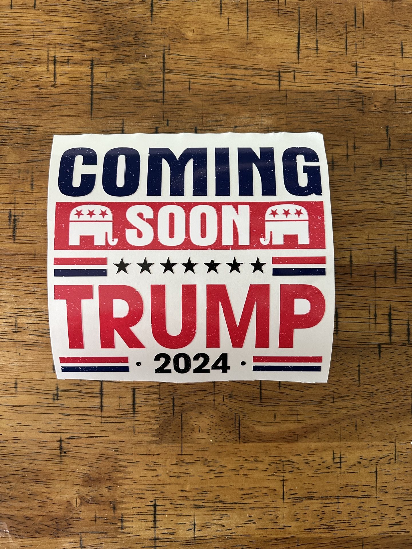Trump Decals 6”W