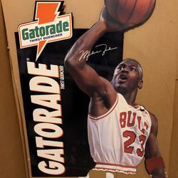 1993 Michael Jordan Gatorade Advertising Standee
