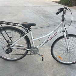 Lightly Used White Shimano Bike (Costco)