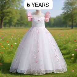 Girls Formal Ball Gown Dress Size 6