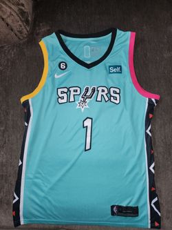 Brand New Spurs Victor Wembanyama Nike NBA Draft First Round Pick Swingman Jersey  Icon Edition XXL