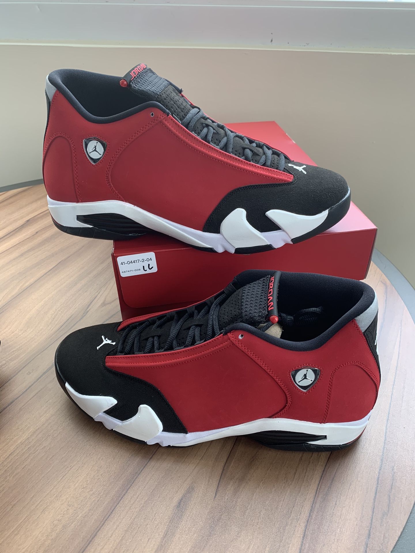 Size 13 AIR JORDAN 14 GYM RED “TORO”