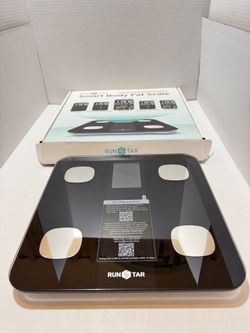 Runstar Smart Scale for Body Weight and Fat Percentage, High Accuracy Digital Bathroom Scale with Large Display for BMI Heart Rate 15 Body Composition