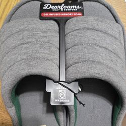 Dearfoams Unisex Slippers Size 13/14