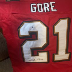 Authentic Signed Frank Gore 49ers Jersey 