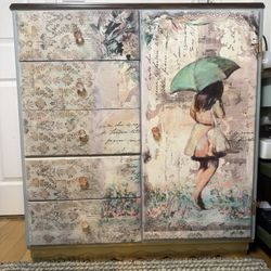 Antique, Hand painted, Children’s wardrobe