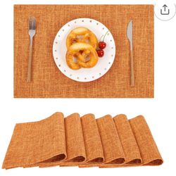 New Fabric Cloth Placemats. Set Of 6