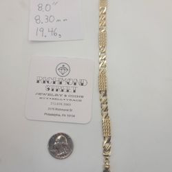 14k Gold Custom Link Bracelet