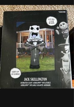 Halloween inflatable - disney inflatables Jack skellington $115 Brand new - in box