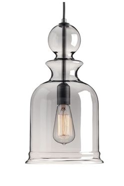 Single Pendant Light In Graphite Gray Finish 
