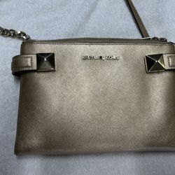 Michael Kors Gold Shoulder Bag Purse 