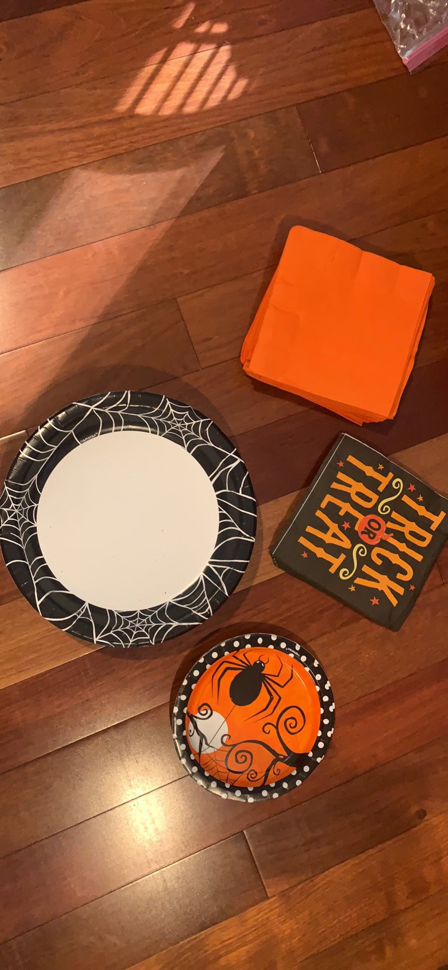 Halloween Party Paper Plates and Napkins