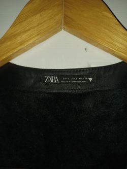 Zara Leather Jaket Sime Med