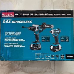 Makita New Kit Hammer Drill And Impact Batteries 5ah And Rápid Charger 