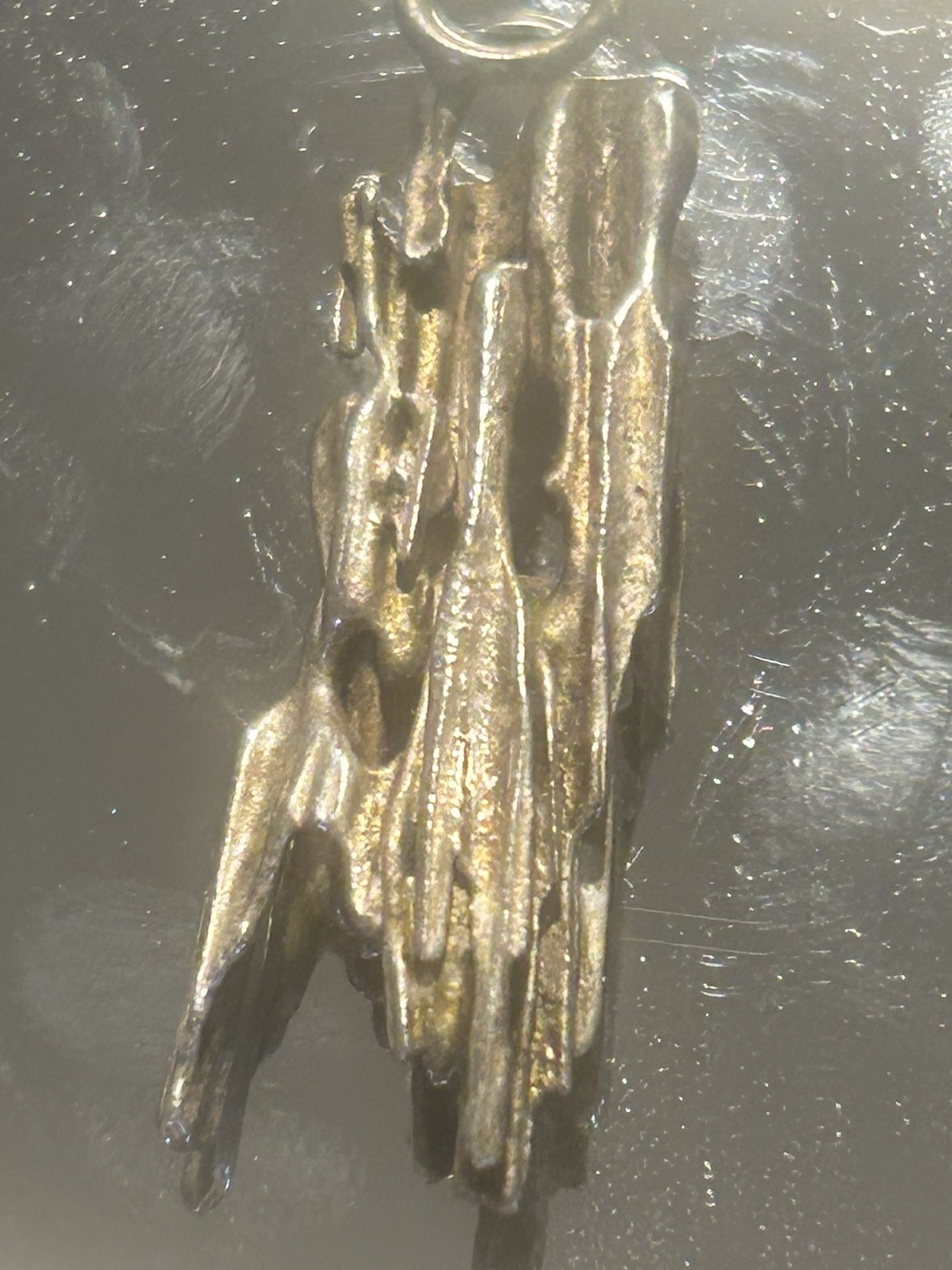 BRUTALIST STERLING PENDANT