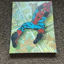 Comic book spider man portrait 