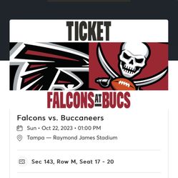 Tampa Bay Buccaneers vs. Atlanta Falcons Tickets Sun, Oct 22, 2023