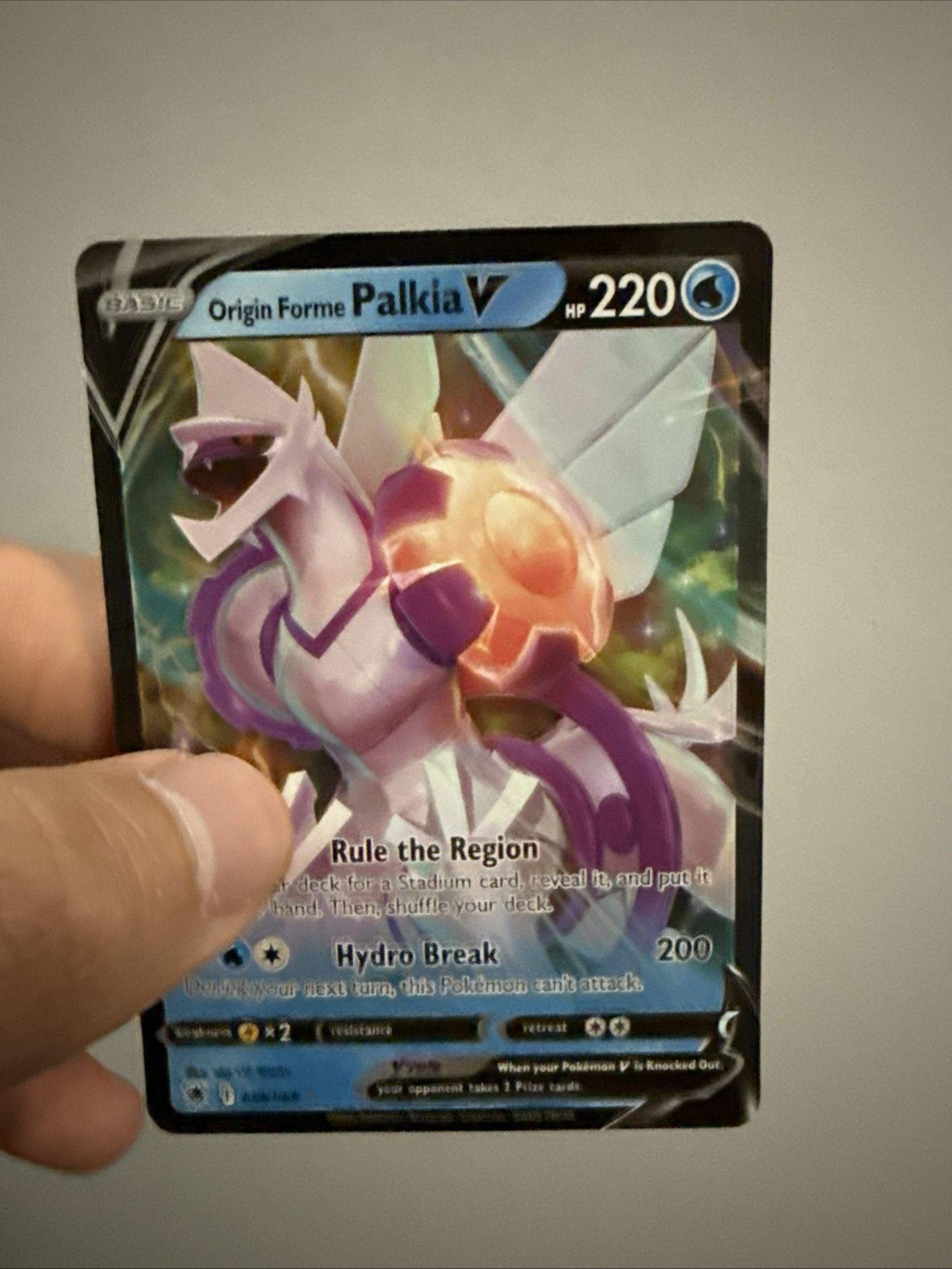 Pokemon (Palkia V) Card
