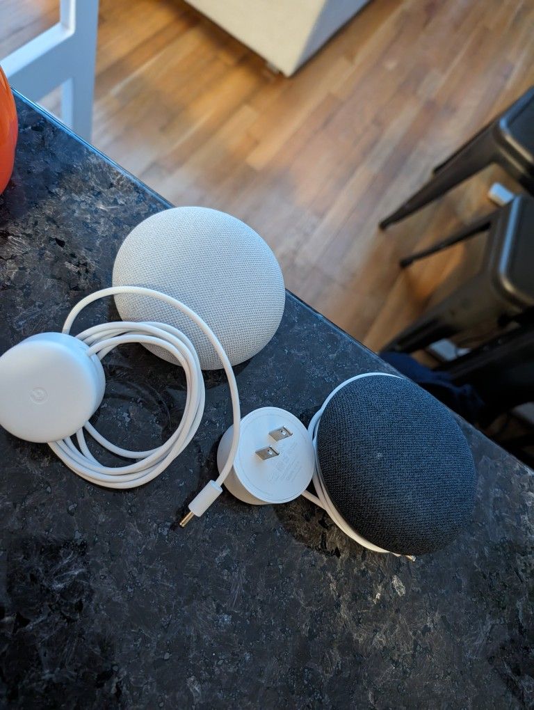 2nd Gen Google nest mini speakers (2 Speakers)