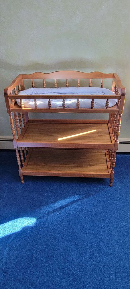 Wooden Changing Table 