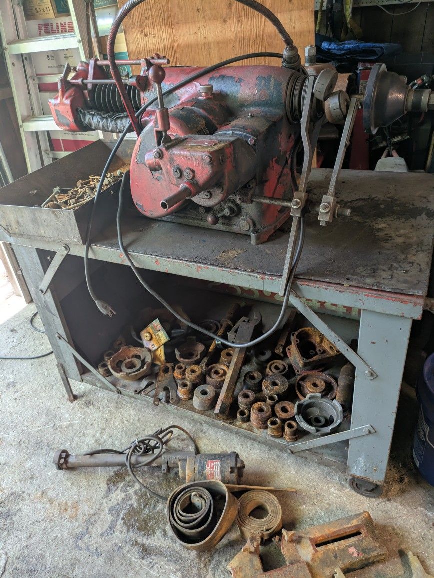 AMMCO Disc & Drum #7750 Brake Lathe + Adapters And Accessories