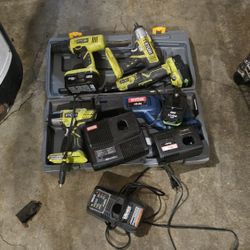 Ryobi Tool And Battery Lot