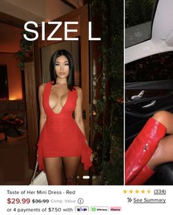 Mini Red Dress