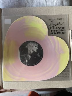 Taylor Swift Lover Live From Paris Exclusive Heart Shaped Vinyl 
