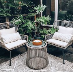 Opalhouse latigo 3pc rattan patio chat set hot sale
