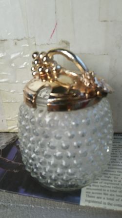 Grape pattern jelley jar NO Spoon