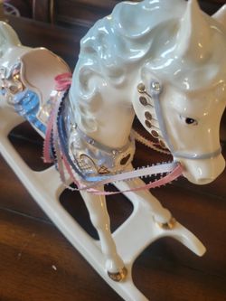 Ceramic rocking horse