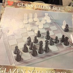 Glass Chess Set 