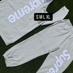Supreme Grey tracksuit