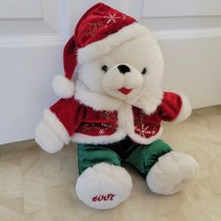 2007 Christmas Snowflake Teddy Bear