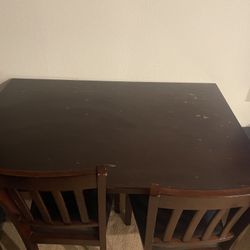 Dining Table With 2 Chairs 