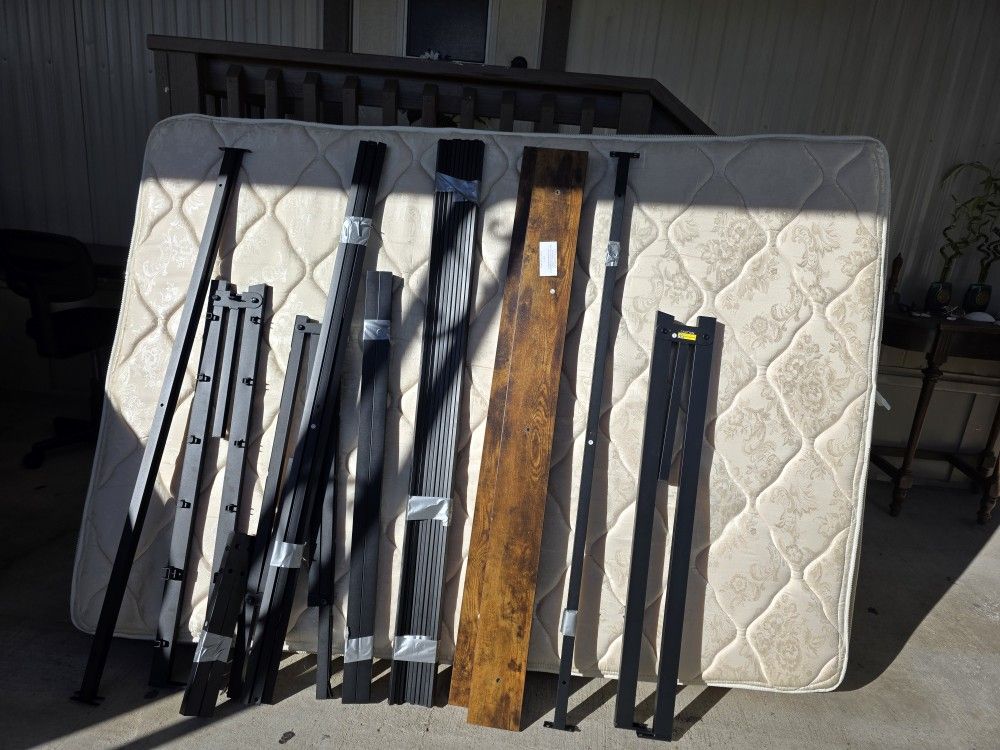 Full Size Bed, Matress N Bunkie Board