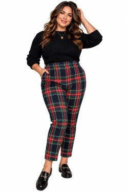 Old Navy Pixie Pants 16 Red Green Plaid Extra High Rise Holiday Skinny NWOT