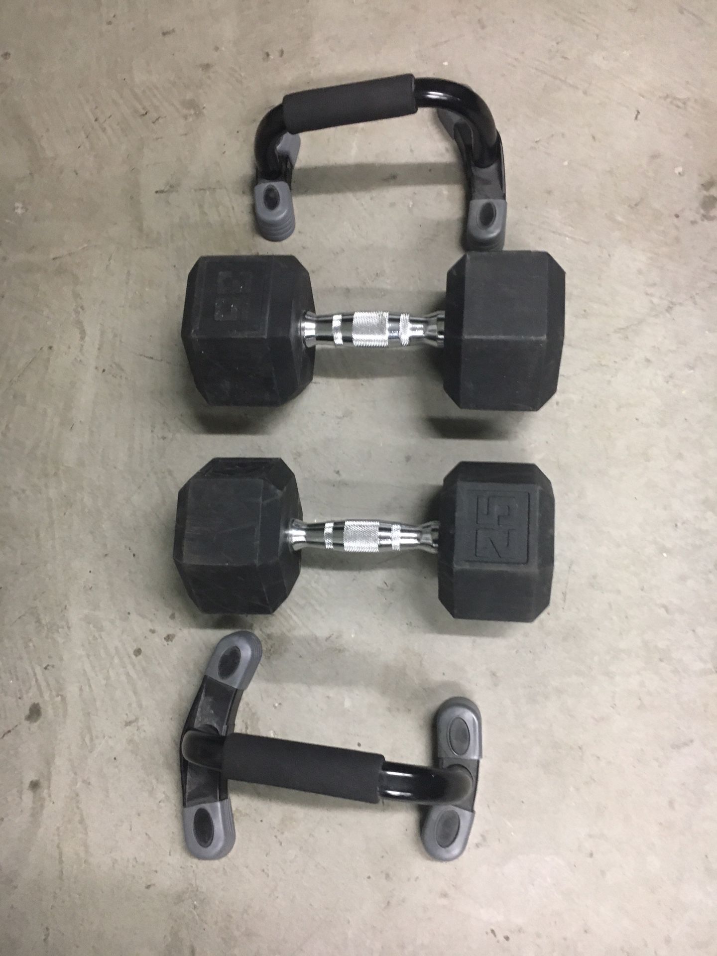 Exercise equipment for sale, dumb bells etc