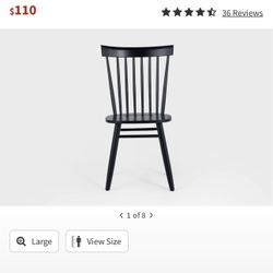 Wood Black Dinning Chairs 