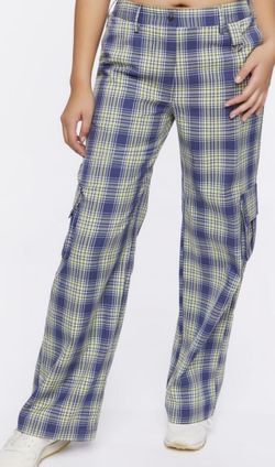 Plaid high rise cargo (small)