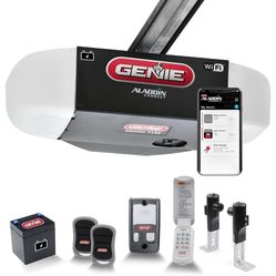 Genie Lift Garage Door Belt Driven Opener Kit With Battery Backup