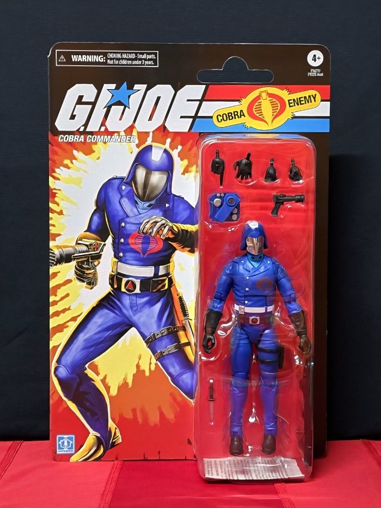👮‍♂️G.I. Joe Classified Series Retro Cardback, Cobra Commander Action Figure