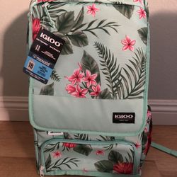 Igloo Daytripper With 2 Compartments Backpack 18 Cans Cooler Bag, New With Tag
